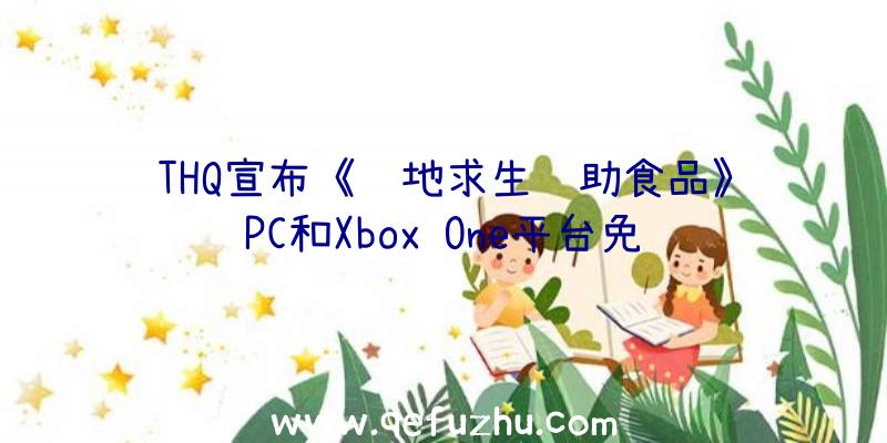 THQ宣布《绝地求生辅助食品》PC和Xbox